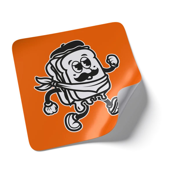 Sticker mascotte CrocMyFrench